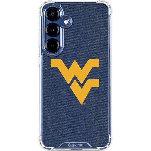 West Virginia University Basketball Galaxy S25 Clear Case